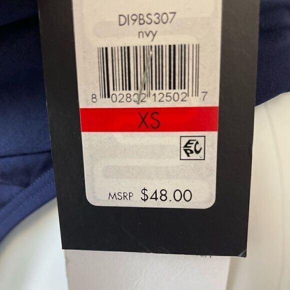 NWT DKNY Navy Blue Tankini and Matching Bottoms Size 6 - Picture 9 of 11